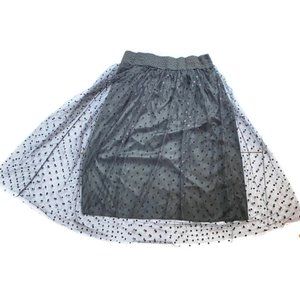 Black tulle skirt underslip
